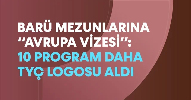 BARÜ de10 program daha TYÇ logosu aldı Bartın Haberleri