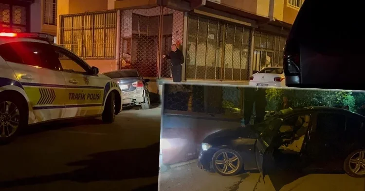 Polisten kaçarken 3 araca çarptı! Aracını bırakıp kaçtı