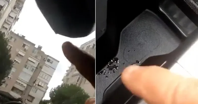 2 milyonluk sıfır araç ilk yağmurda su aldı