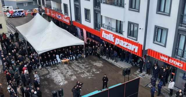 EBB den yeni bir yatırım daha: Vaniefendi halk pazarı açıldı Erzurum Haberleri