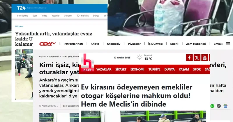 Terminalde evsiz emekli! 70 aile dediler 3 kişi çıktı, onları da devlet ikna edemedi