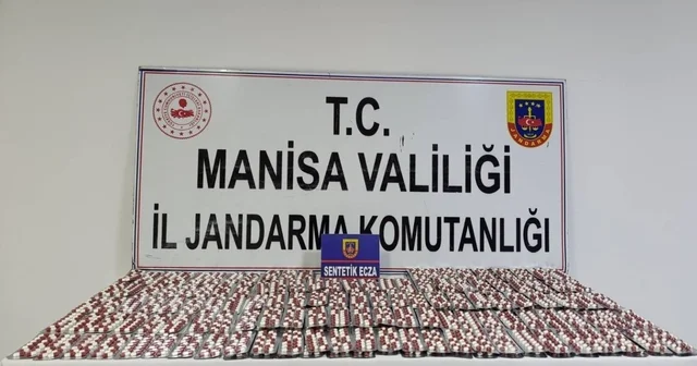 Soma da 3 bin 644 sentetik ecza ele geçirildi Manisa Haberleri