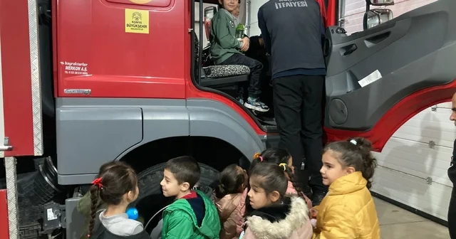 Öğrenciler yangın eğitimiyle bilinçlendi Konya Haberleri