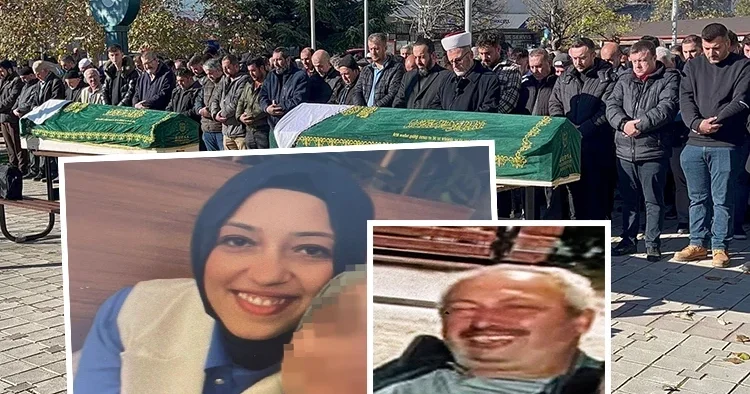 Kübra, katili olan babasıyla yan yana toprağa verildi