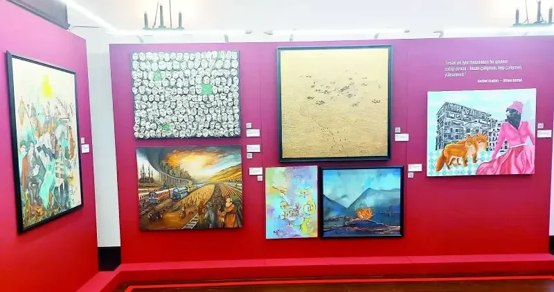 Kelimeler tuvale yansıdı Kültür Sanat Haberleri