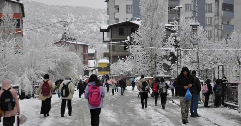 Bitlis te eğitime kar engeli