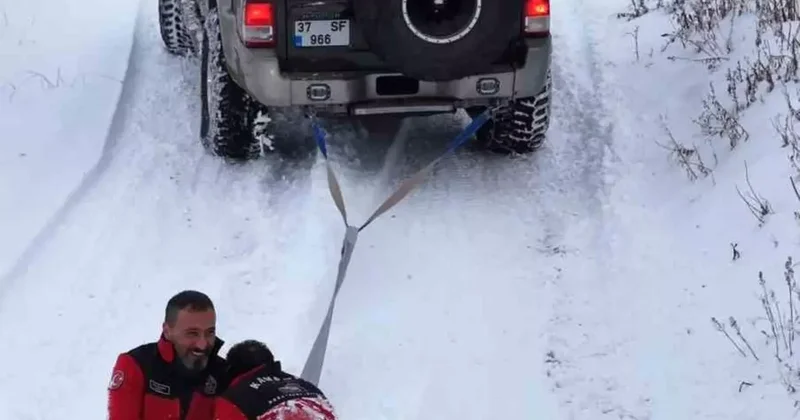 Karın tadını lastikle kayarak çıkardılar