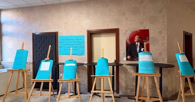 Türklerin tarih boyunca kullandığı alfabeler Denizli de sergilendi Denizli Haberleri