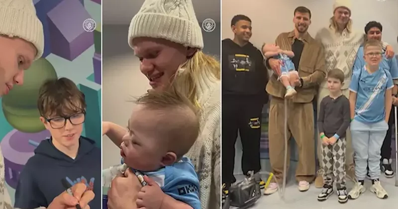 Manchester City nin yıldızlarından alkış toplayan hareket Fanatik Spor Haberleri Video