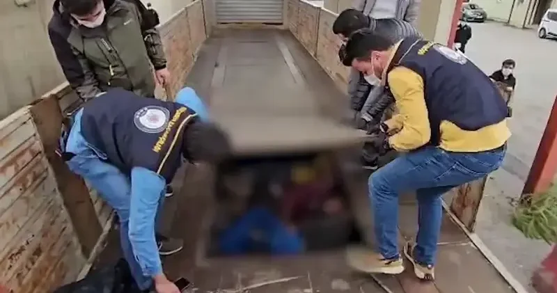Bitlis te tırın dorsesindeki gizli bölmede 31 düzensiz göçmen yakalandı Bitlis Haberleri