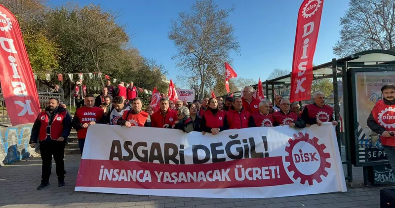 DİSK ten asgari ücret için Ankara ya yürüyüş kararı