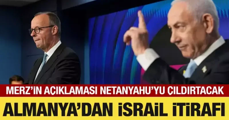 Almanya Başbakanı Merz itiraf etti: İsrail ile görüş ayrılığı içindeyiz