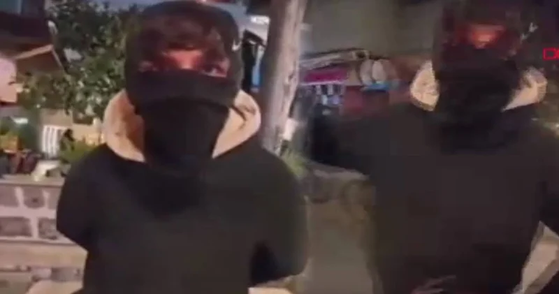 Bisikletli gence tehditler savuran maskeli şahıs gözaltında!