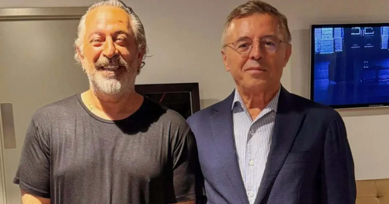 Cumhurbaşkanı Erdoğan’ın eski basın müşaviri olan Abu Dabi Büyükelçisi Lütfullah Göktaş tan Cem Yılmaz ile fotoğraf