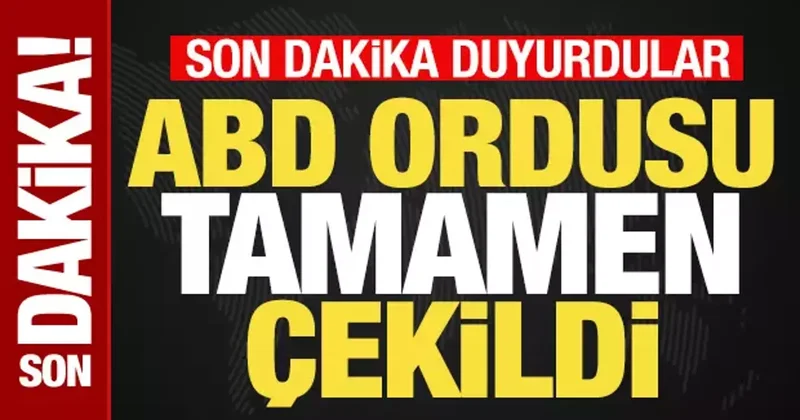 Irak son dakika duyurdu! ABD ordusu tamamen çekildi