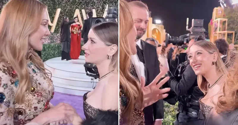 Hazal Kaya, Meryem Uzerli yi görünce kendini tutamadı Yaşlan artık be kadın!