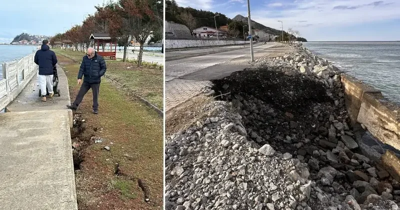 Karadeniz dalgaları yerleşim alanlarını etkiliyor Kastamonu Haberleri