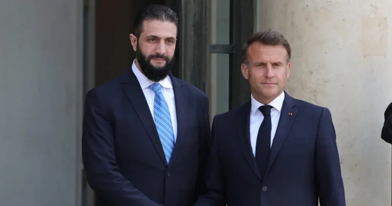 Şara ile görüşen Macron ndan SDG ye entegrasyon çağrısı