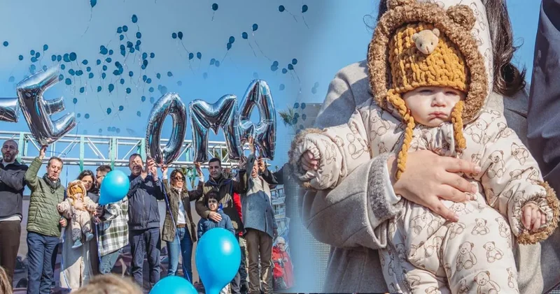 SMA’lı Teoman bebek için balonlar gökyüzüne uçtu