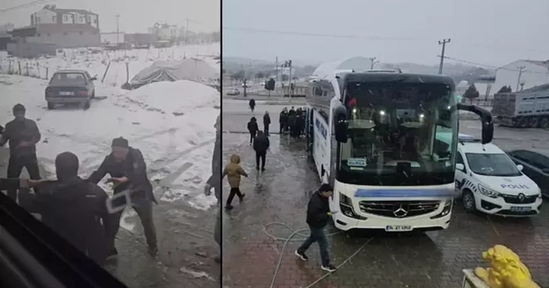 Tuvalet molasında neye uğradıklarını şaşırdılar! Muş tan Bursa ya giden otobüse saldırı
