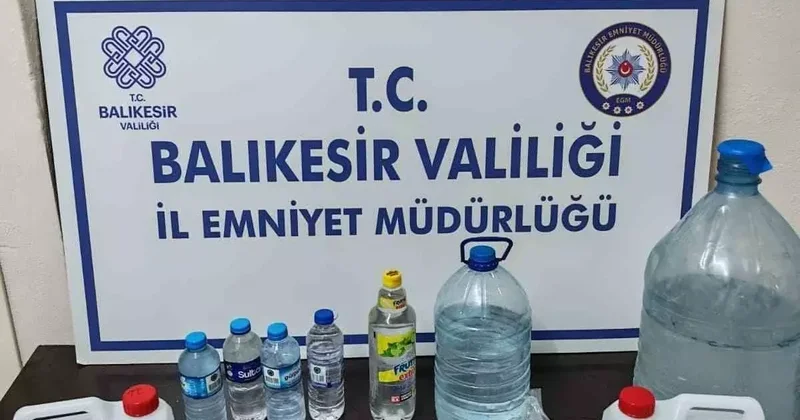 Erdek’te kaçak içki operasyonu