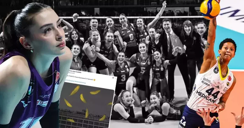 Zeren Spor dan 3 2 lik Fenerbahçe Medicana galibiyeti sonrası olay gönderme Rütbeni Bileceksin Voleybol Haberleri Spor