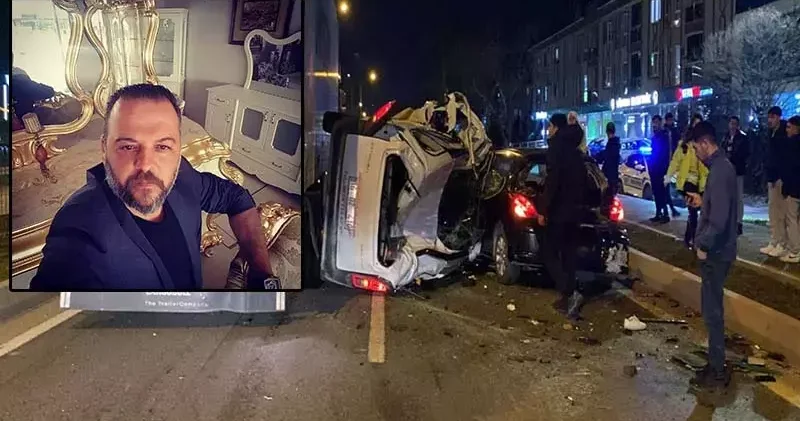 Yakıtı biten otomobilinin yanında beklerken hafif ticari araç çarpan mobilyacı toprağa verildi