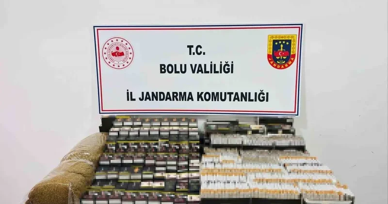 Bolu’da binlerce kaçak makaron ve tütün ele geçirildi