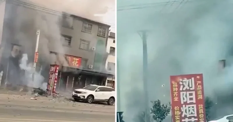 Çin de Havai Fişek Dükkanında Patlama: 12 Ölü