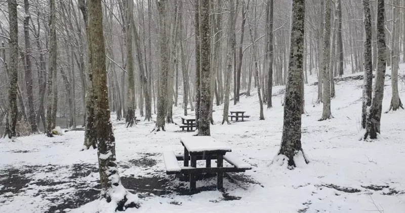 Kırklareli’nin yüksek kesimleri beyaza büründü