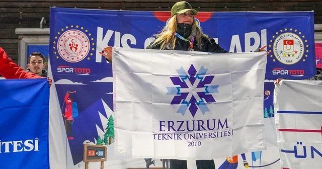 ETÜ Kayak Alp Disiplini Türkiye Şampiyonası nda çifte kupa ile zirveye yerleşti Erzurum Haberleri