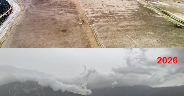 Hayvanların otladığı Avlan Gölü nde su sevinci Antalya Haberleri