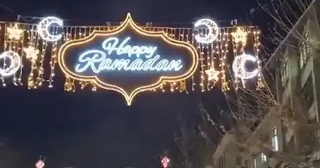 Almanya da Ramazan ışıkları için geri sayım yapıldı VİDEO İZLE