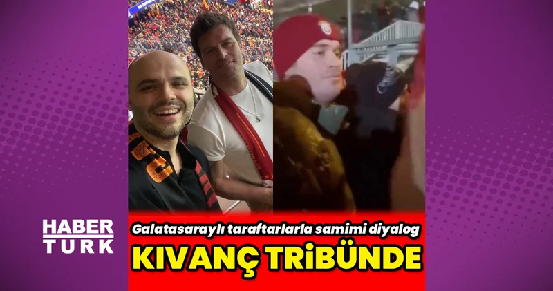 Kıvanç Tatlıtuğ, Galatasaray Juventus maçını tribünden takip etti