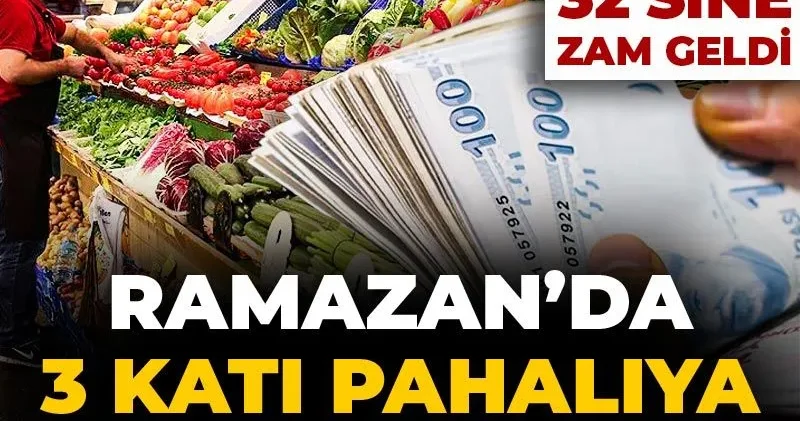 Ramazan da 3 katı pahalıya yiyeceksiniz! 39 ürünün 32 sine zam geldi