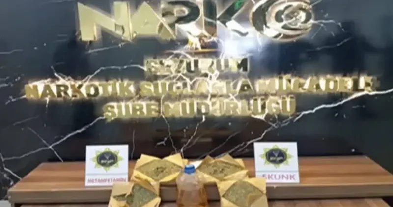 Erzurum da yolcu otobüsünde uyuşturucu ele geçirildi: 3 zanlı tutuklandı Erzurum Haberleri