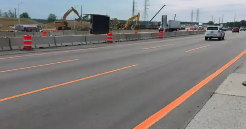 Yeni turuncu şeritler yollardaki yerini almaya başladı