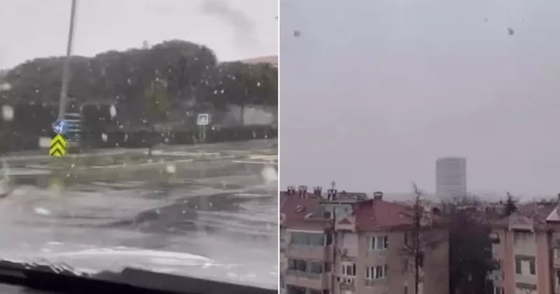 Sıcaklıklar aniden düştü, İstanbul un 3 ilçesinde kar yağışı başladı