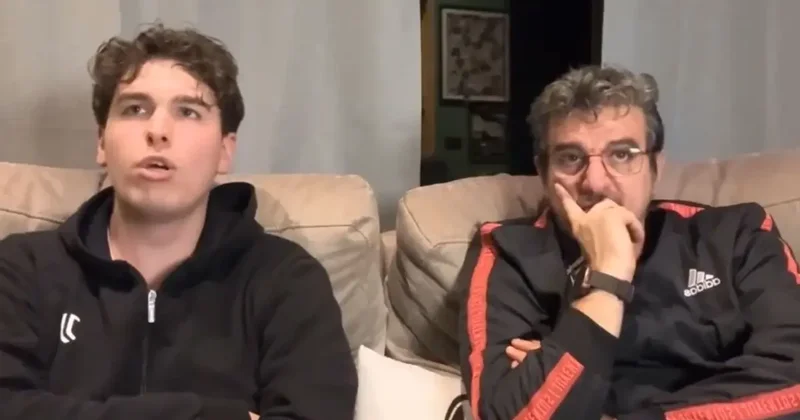 Baba oğulun zor anları! Gördükleri manzarayı hayatları boyunca unutamayacaklar