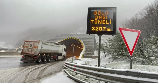 Bolu Dağı nda kar yağışı etkili oldu Bolu Haberleri