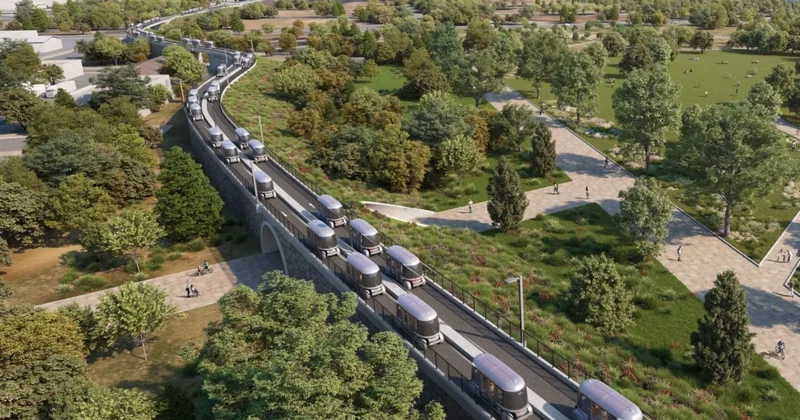 Yeni toplu taşıma sistemi için 800 metrelik hat oluşturuldu! Saatte 10 bin yolcu taşıyacak Sözcü Gazetesi