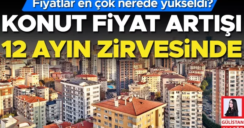 Konut fiyat artışı 12 ayın zirvesinde