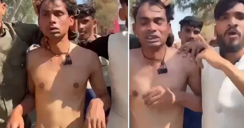 Kız çocuklarını istismar eden sapığı çıplak halde sokakta dolaştırdılar