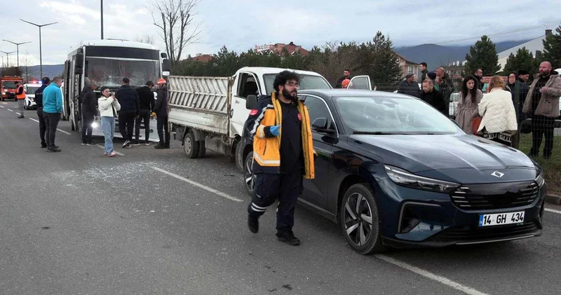 Bolu da zincirleme kaza: 7 yaralı 2 gözaltı!
