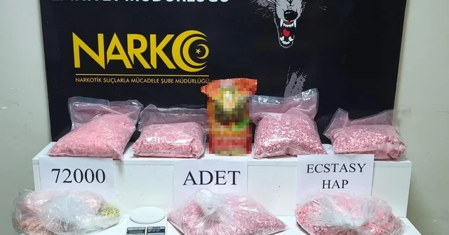 72 bin extacy yakalatıp bizim değil savunması yaptılar Adana Haberleri