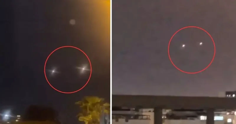 İsrail de korku dolu gece! Hizbullah roketleri böyle görüntülendi