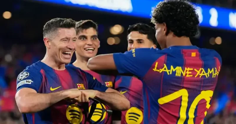 Devler Ligi nde 9 gollü düello! Barcelona rakibini ezdi geçti