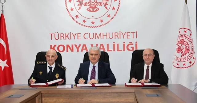 Selçuklu da park güvenliğini artırmaya yönelik önemli bir adım atıldı Kent Güvenlik Yönetim Sistemi (KGYS) iş birliği protokolü imzalandı Konya Haberleri