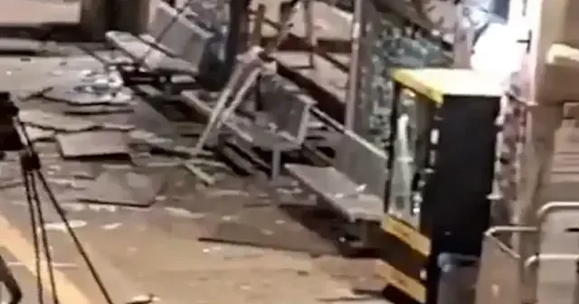 İran ın düzenlediği misillemeler sonrası Tel Aviv’de tren istasyonunda oluşan yıkım görüntülendi VİDEO İZLE