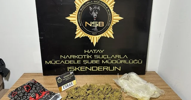 Hafif ticari aracın gizli bölmesinden esrar çıktı Hatay Haberleri